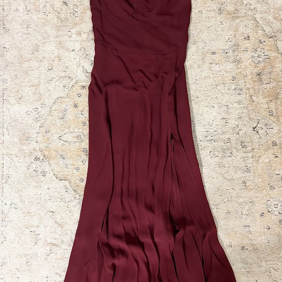 Reformation Maroon Dress - Size 2 - Picture 3 of 5